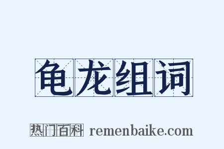 龟龙组词是什么意思的图片